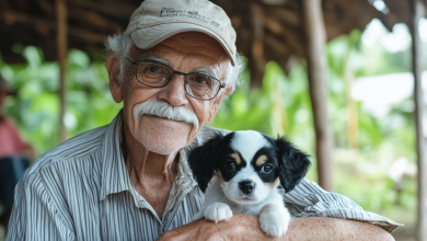 Un uomo solitario di 91 anni salvò un cucciolo, ignorando che questo presto avrebbe salvato lui