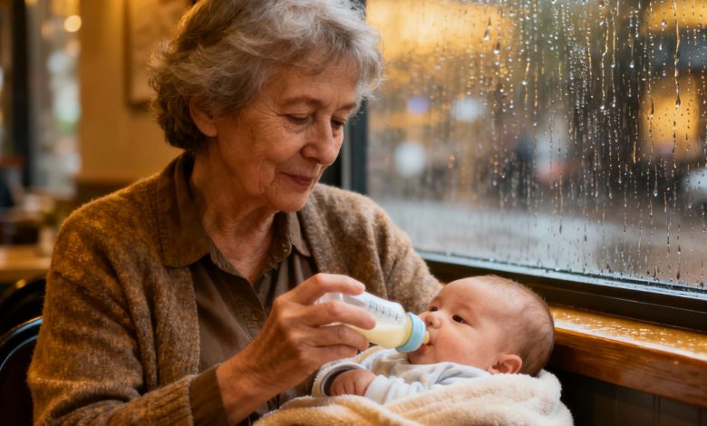 In quella piovosa giornata, sono entrata in un caffè per nutrire la mia nipotina che piangeva, ma invece di calore ho ricevuto un’ondata di negatività… e a un certo punto si è levata una voce maschile severa — e dopo le sue parole, nel caffè è calato il silenzio… In quella piovosa giornata, sono entrata in un caffè per nutrire la mia nipotina che piangeva, ma invece di calore ho ricevuto un’ondata di negatività… e a un certo punto si è levata una voce maschile severa — e dopo le sue parole, nel caffè è calato il silenzio…
