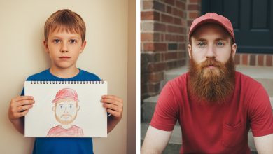 Mio figlio ha disegnato per sei mesi lo stesso sconosciuto. Una mattina, questi ha bussato alla nostra porta