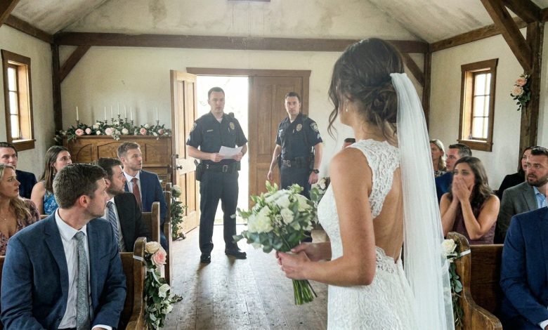 Lo sposo non si è presentato al matrimonio — al suo posto sono entrati degli agenti di polizia