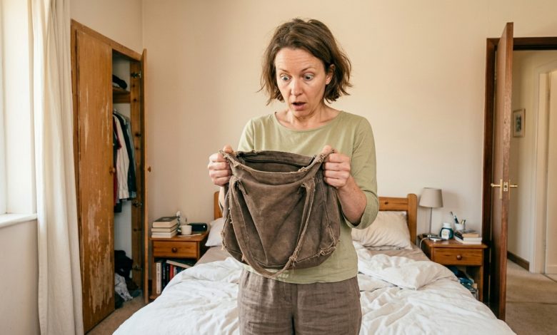 Ho trovato una fortuna nella borsa di mio marito custode. La sua spiegazione ha cambiato tutto