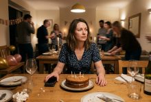 Mio marito ha lasciato la mia festa di compleanno adducendo una questione urgente di lavoro — ho deciso di seguirlo