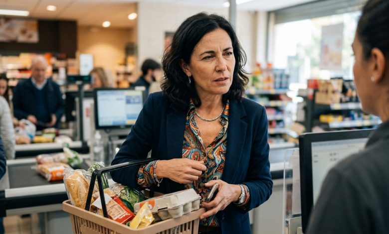 Alla cassa, la cassiera ha detto: “Oh, tuo marito non è di nuovo con te? Ieri era qui con una bionda tanto carina.” Mi sono congelata — perché ieri avrebbe dovuto lavorare fino a tardi.