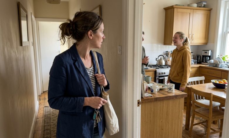 Sono tornato a casa presto dal lavoro e l’ho sentita ridere nella nostra cucina.