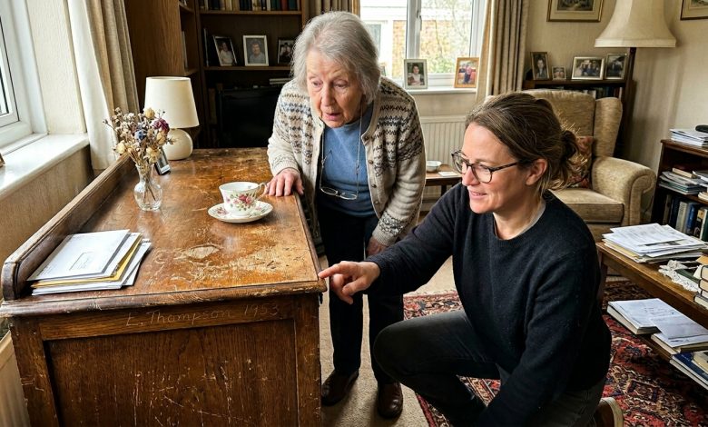 Ho Messo in Vendita il Vecchio Credenza di Mia Nonna. L’Acquirente Ha Indicato un Segno Sotto la Superficie — e Sotto la Vernice C’era un Nome che Nessuno nella Mia Famiglia Conosceva.