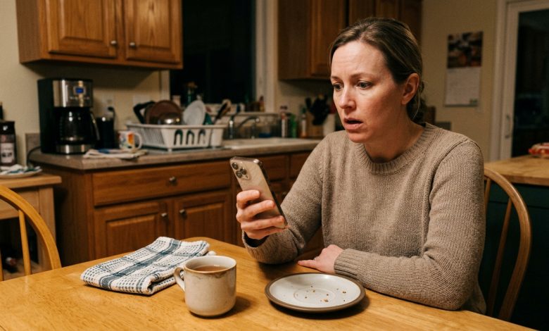 Sabato ha avuto una “chiamata di lavoro” ed è andato via per un’ora. Quella sera una cameriera mi ha mandato un messaggio sui social: “Non voglio intromettermi, ma tuo marito ha lasciato qualcosa sul tavolo.”