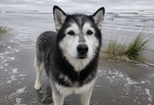 Abbiamo portato il nostro vecchio husky in spiaggia per dirgli addio al mare, ma poi si è alzato e ha fatto qualcosa che non potrò mai dimenticare