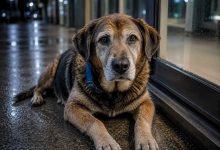 Ogni notte un vecchio cane si sdraiava davanti alle porte dell’ospedale. Nessuno capiva chi stesse aspettando. Il quarto giorno il personale scoprì la triste verità…