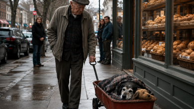 Tutta la città riconosceva il cigolio del piccolo carretto rosso. Ma quella mattina la gente gli faceva strada in silenzio