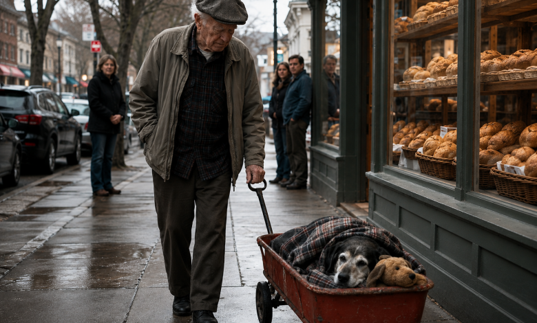 Tutta la città riconosceva il cigolio del piccolo carretto rosso. Ma quella mattina la gente gli faceva strada in silenzio