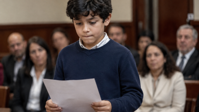 In tribunale stavo lottando per l’affidamento di mio figlio… ma tutto è cambiato quando mio figlio di sette anni ha alzato improvvisamente la mano e ha chiesto di leggere una lettera di suo padre…